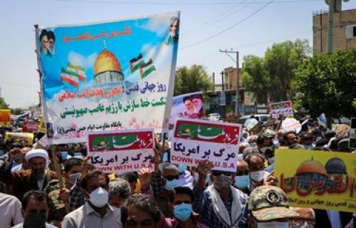 راهپیمایی روز قدس در جیرفت